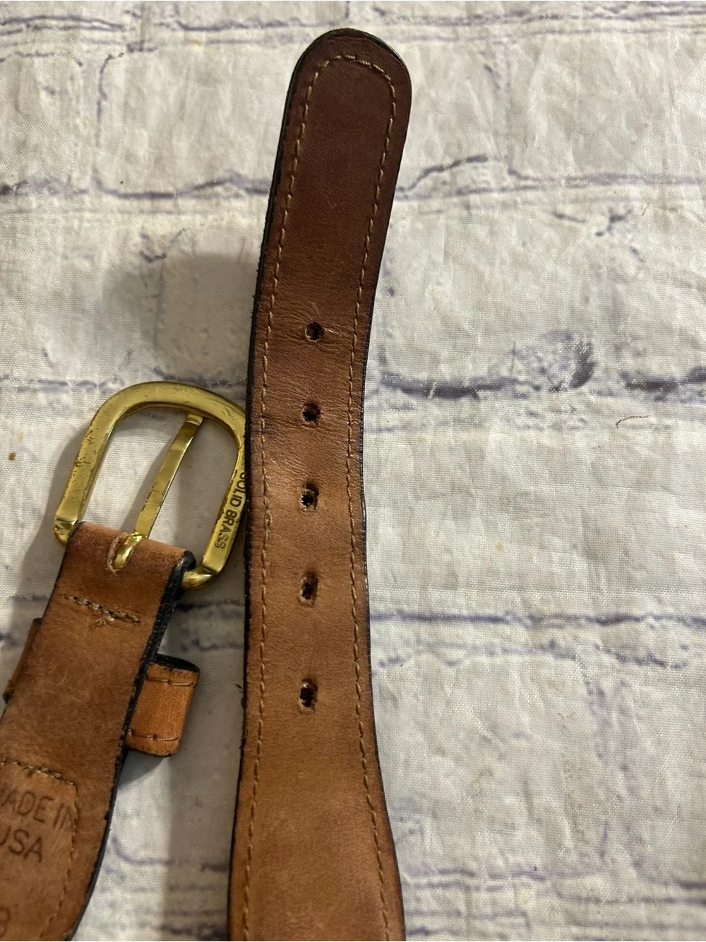 DOC MURPHY REVERSIBLE &  SPORTSMAN FISH VTG NAVY & BROWN LEATHER BELTS